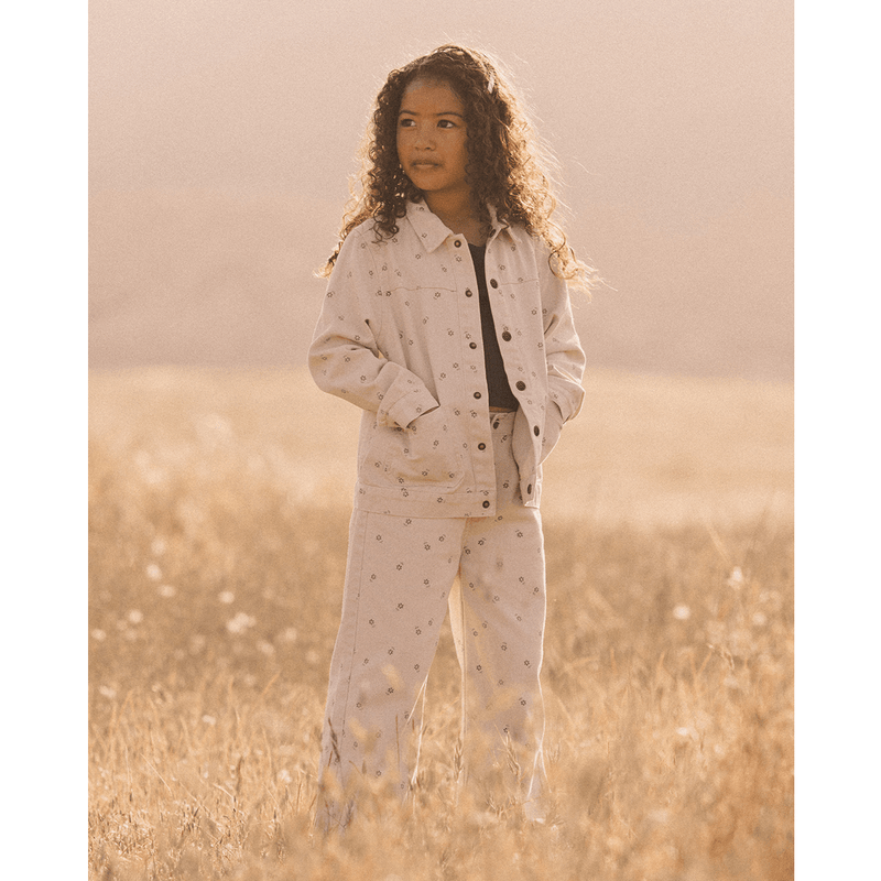 Rylee + Cru Denim Chore Coat - Blue Daisy