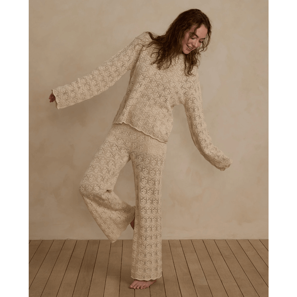 Rylee + Cru Womens Crochet Knit Pullover