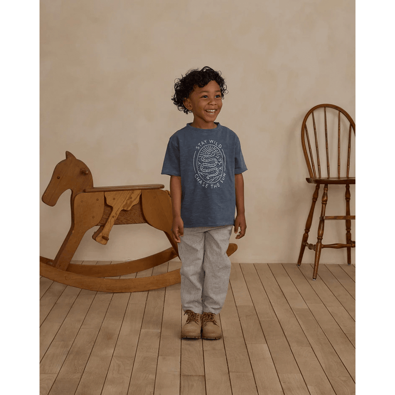 Rylee + Cru Raw Edge Tee - Stay Wild
