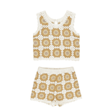 Rylee + Cru Crochet Tank Set - Marigold Daisy