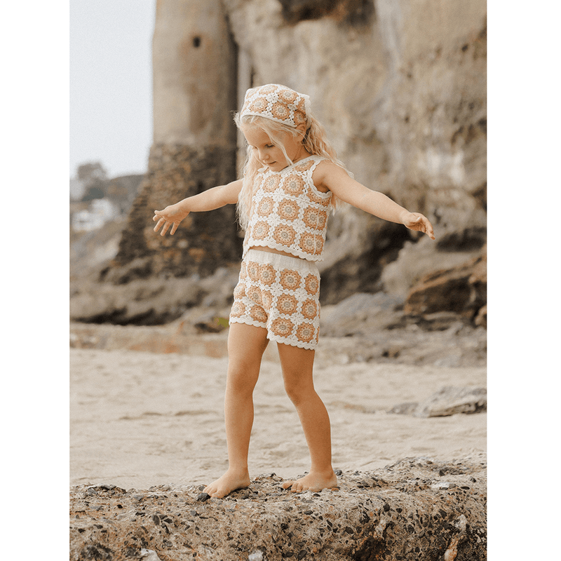 Rylee + Cru Crochet Tank Set - Marigold Daisy