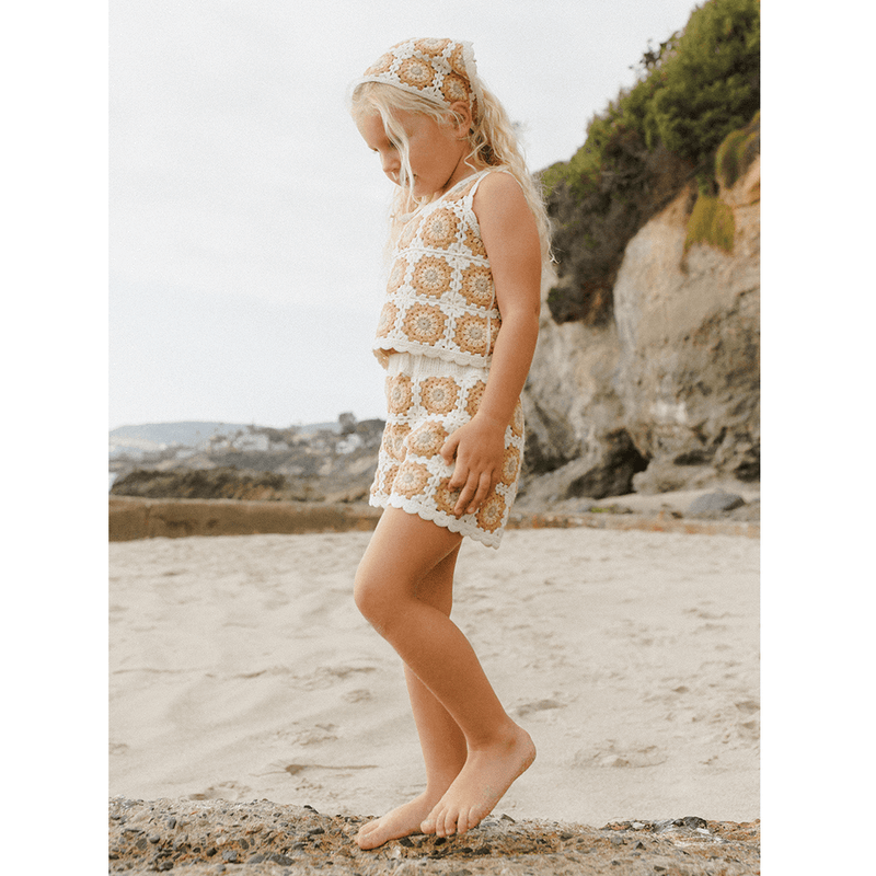 Rylee + Cru Crochet Tank Set - Marigold Daisy