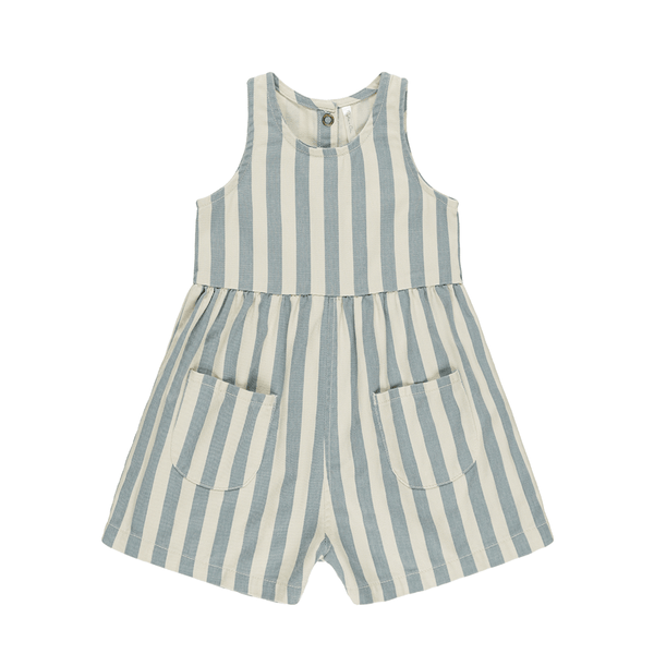 Rylee + Cru Dani Romper - Ocean Stripe