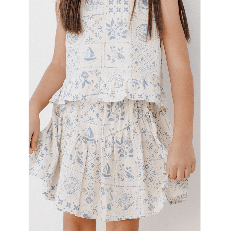 Rylee + Cru Sparrow Skirt - Tile