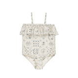 Rylee + Cru Ruffle One-Piece - Tile
