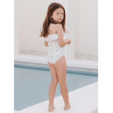 Rylee + Cru Ruffle One-Piece - Tile
