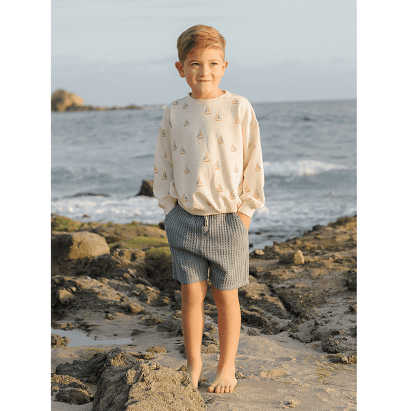 Rylee + Cru Sweatshirt - Sailboats