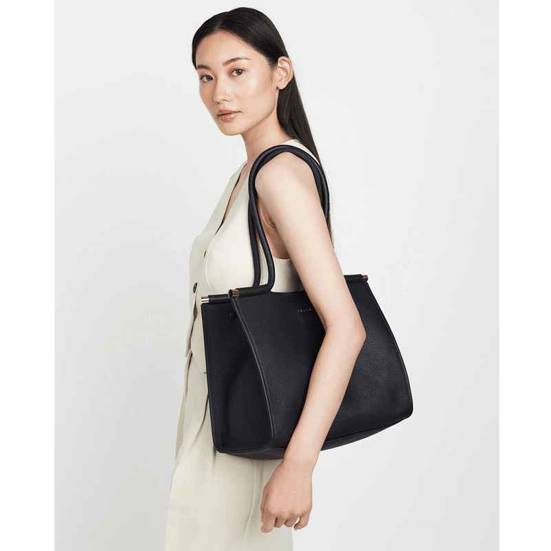Saben Callie Tote - Black + Bronze