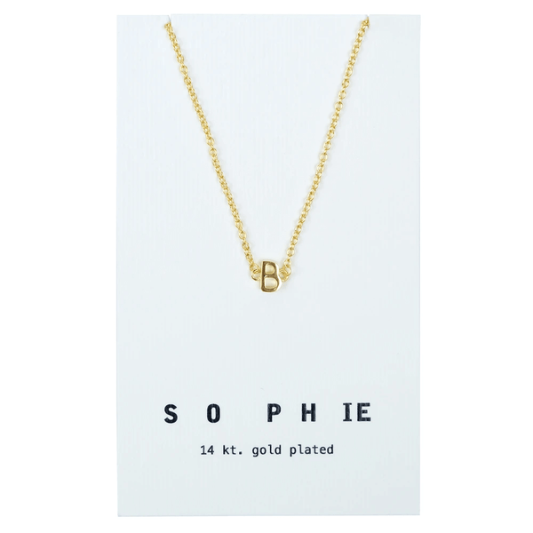 Sophie Store Little Letter Necklace - Gold SECOND