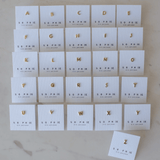 Sophie Store Little Letter Studs - Gold SECOND