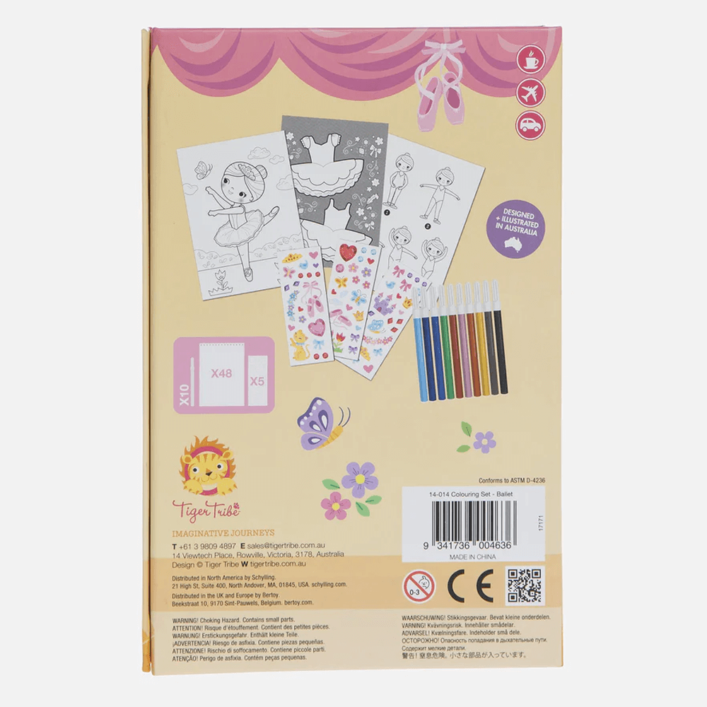 Tiger Tribe Colouring Set - Ballet