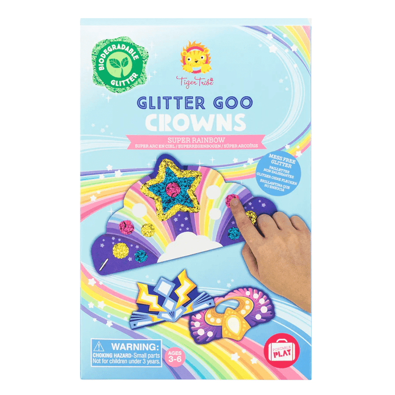 Tiger Tribe Glitter Goo Crowns - Super Rainbow