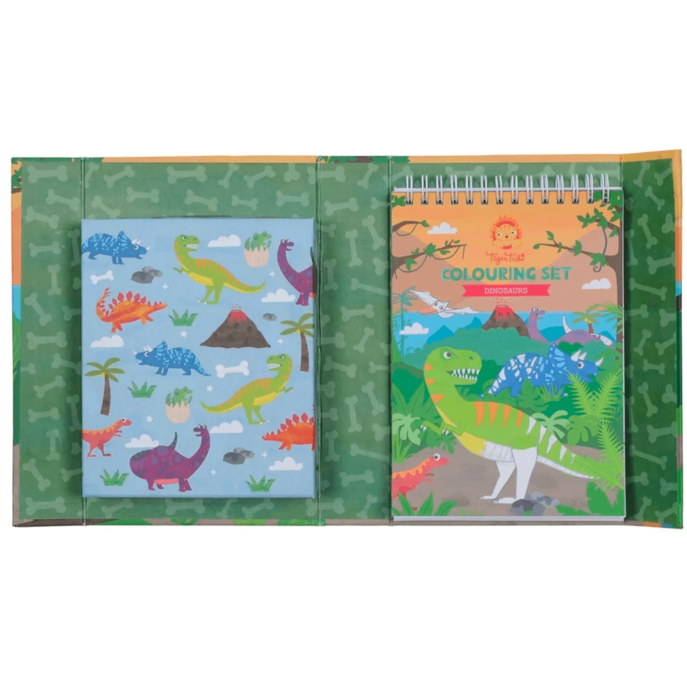 Tiger Tribe Colouring Set - Dinosaur