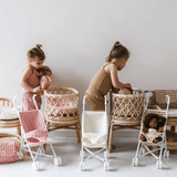 Tiny Harlow Doll Bedding - Pink Gingham