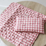 Tiny Harlow Doll Bedding - Pink Gingham