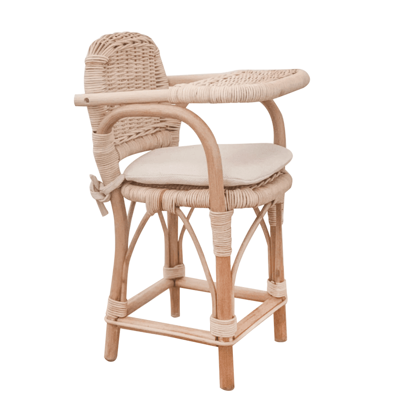 Rattan baby doll high chair hot sale
