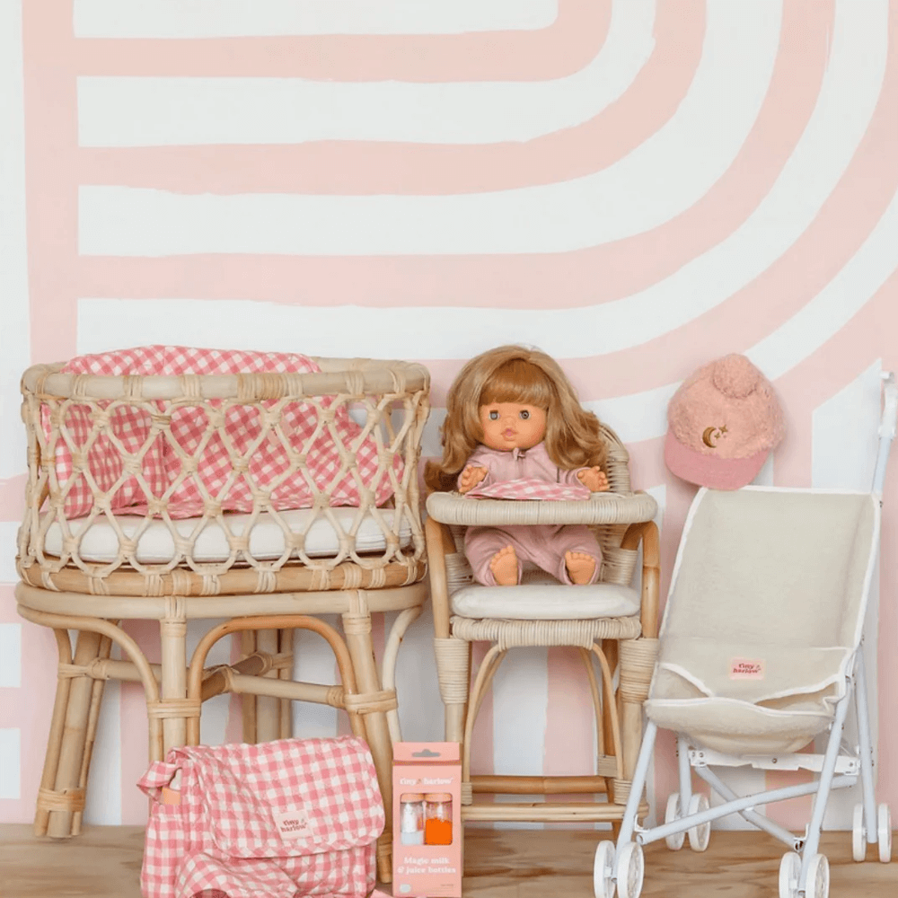 Tiny Harlow Rattan Doll Bassinet
