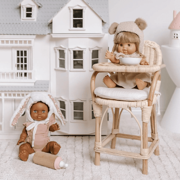 Tiny Harlow Rattan Doll High Chair