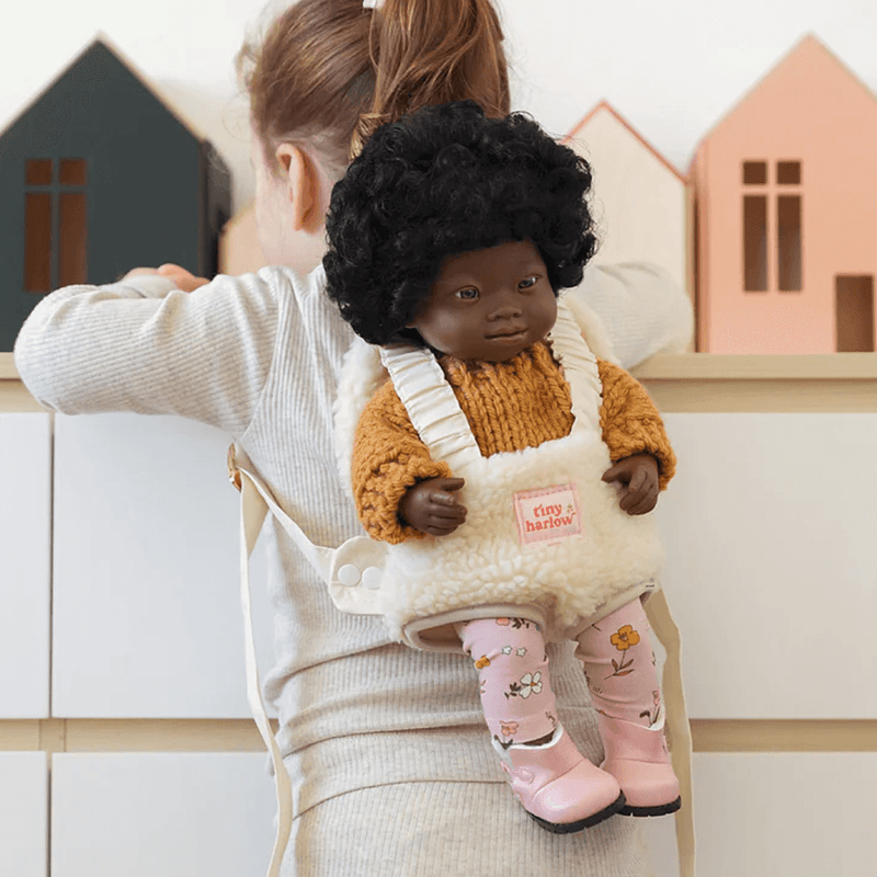 Tiny Harlow Doll Carrier - Sherpa