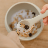 Tiny Table Co Suction Bowl & Spoon Set - Sand