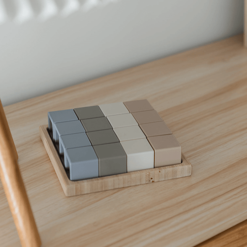 Tiny Table Co First Blocks Blues & Greens