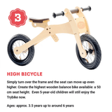 TryBike - 4 in 1 Wooden Bike