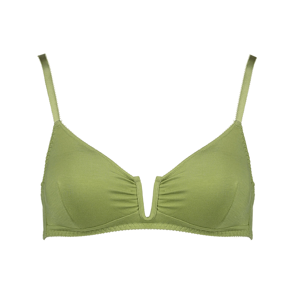 Videris Angela Soft Cup Bra - Olive