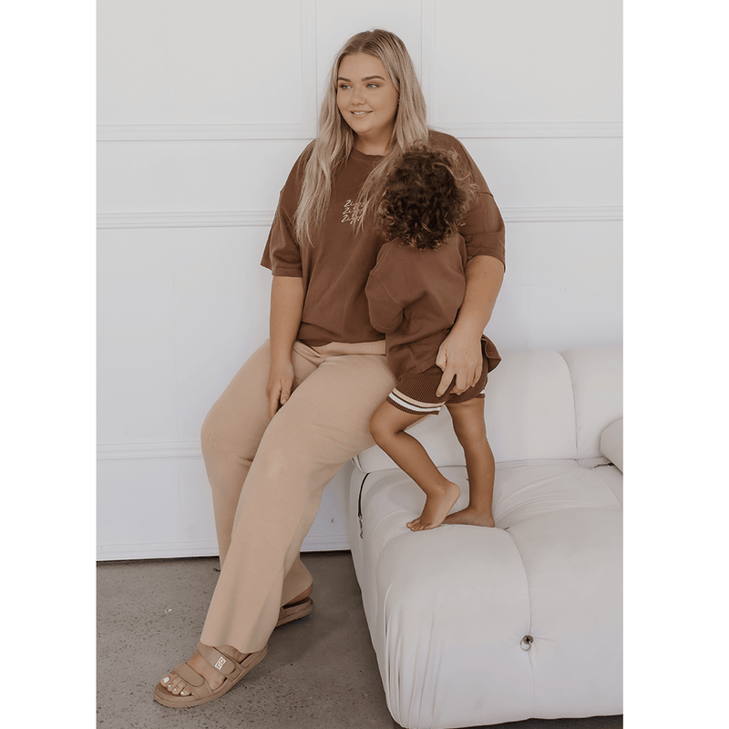 Ziggy Lou Womens Signature Tee - Chocolate