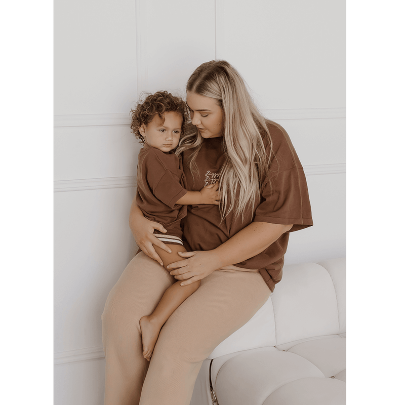 Ziggy Lou Womens Signature Tee - Chocolate