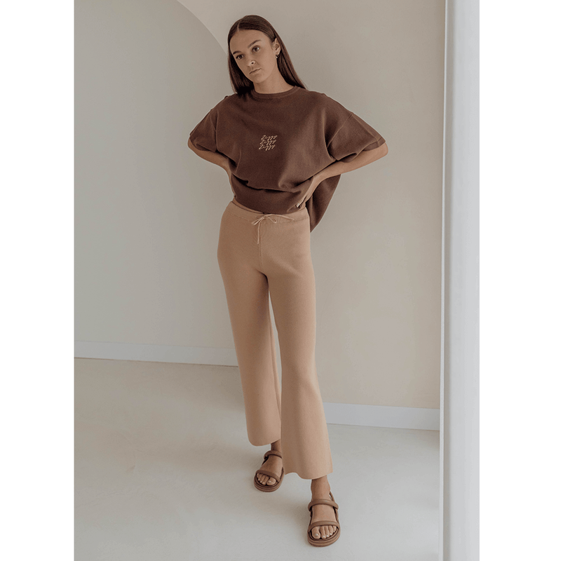 Ziggy Lou Womens Signature Tee - Chocolate