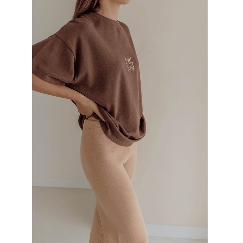 Ziggy Lou Womens Signature Tee - Chocolate