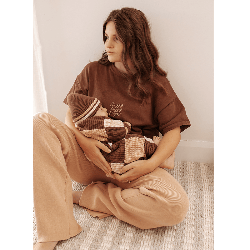 Ziggy Lou Womens Signature Tee - Chocolate