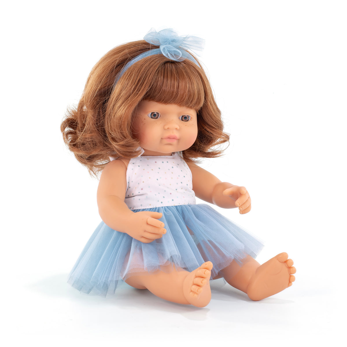 Miniland Doll Baby - Red Head Hair Girl 38cm