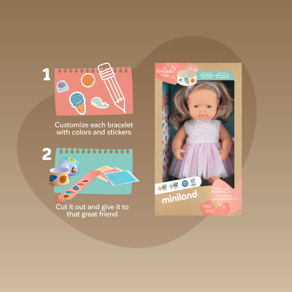 Miniland Doll Baby - Blonde Girl 38cm