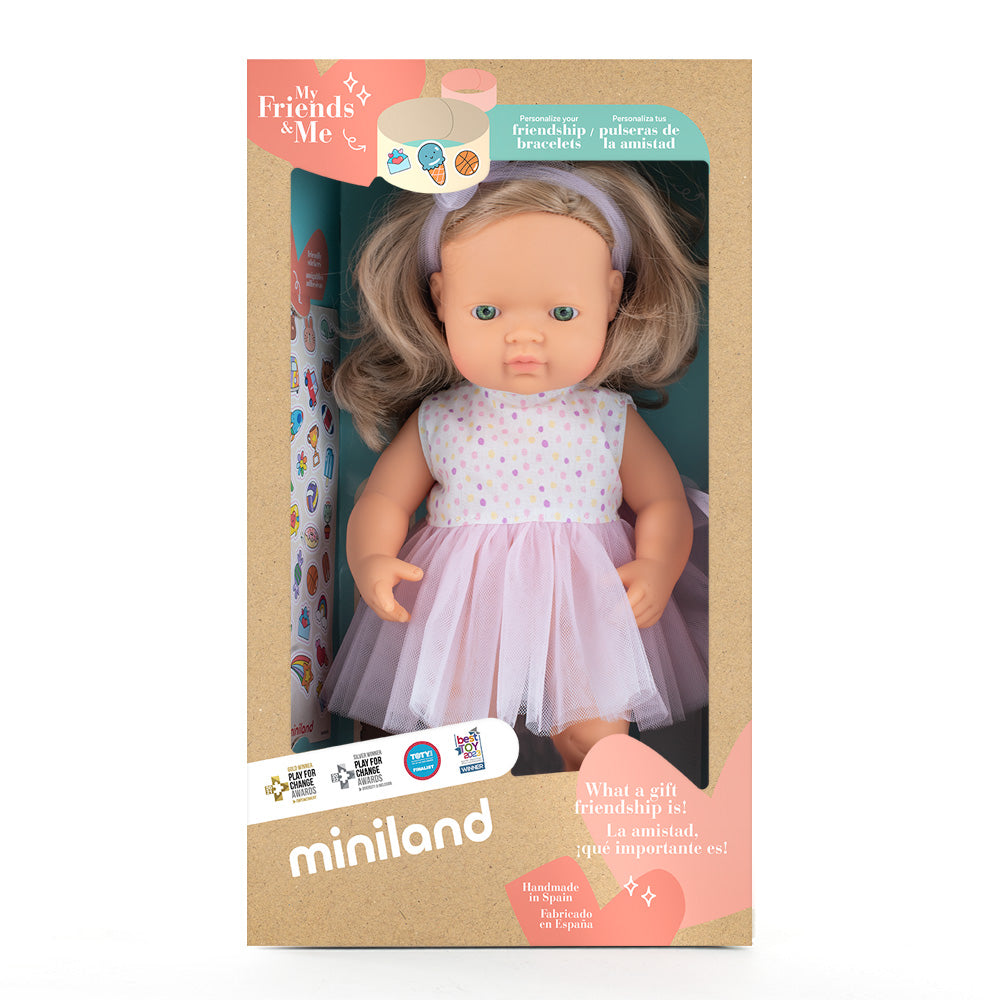Miniland Doll Baby - Blonde Girl 38cm