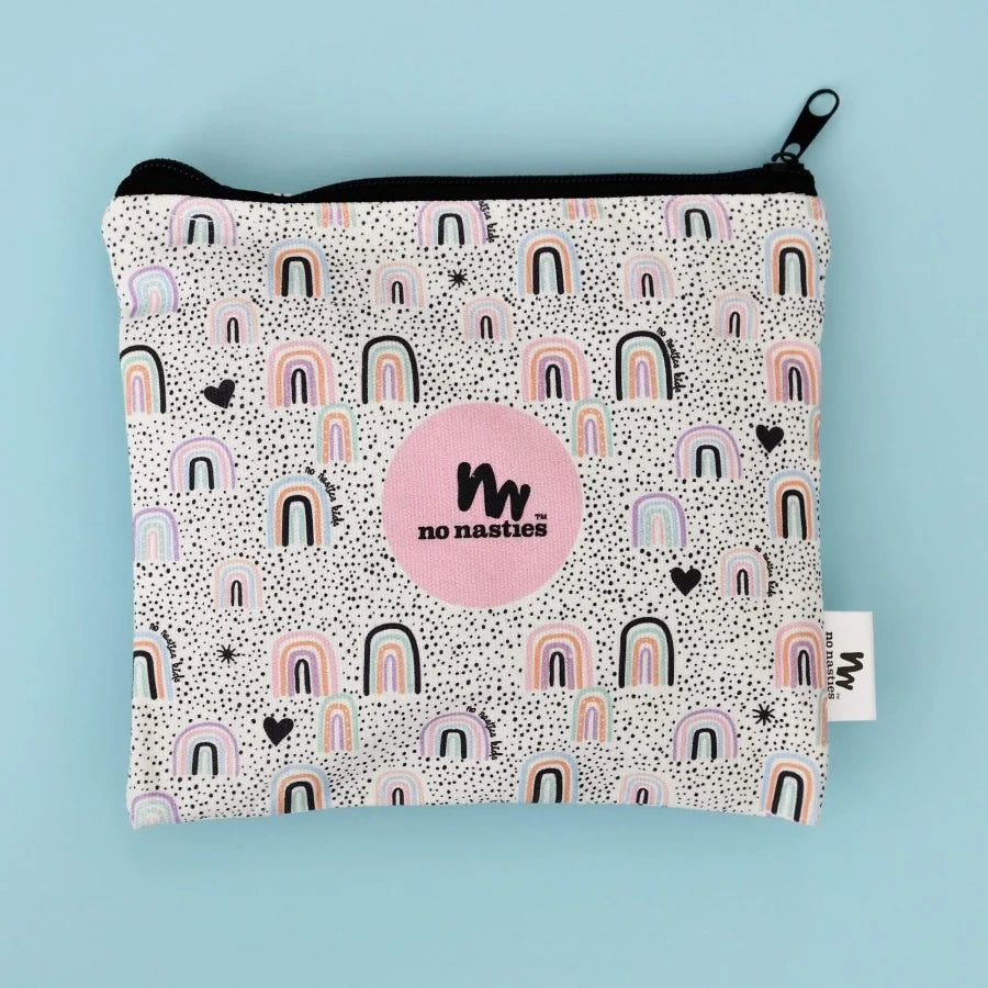 No Nasties Kids Rainbow Cotton Cosmetic Bag