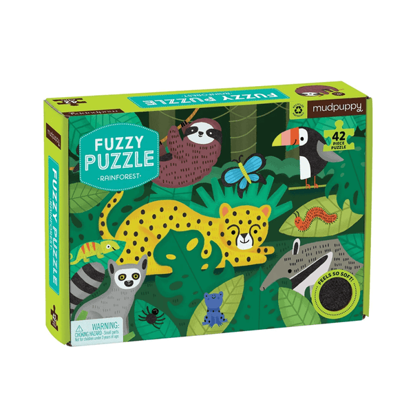 Mudpuppy Rainforest Fuzzy 42pc Puzzle
