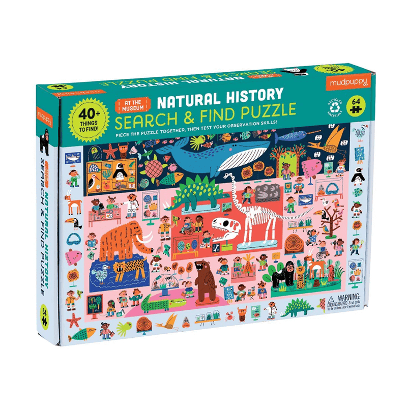 Mudpuppy Natural History Museum Search & Find 64pc Puzzle