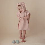 Mushie Bear Poncho Towel - Blush