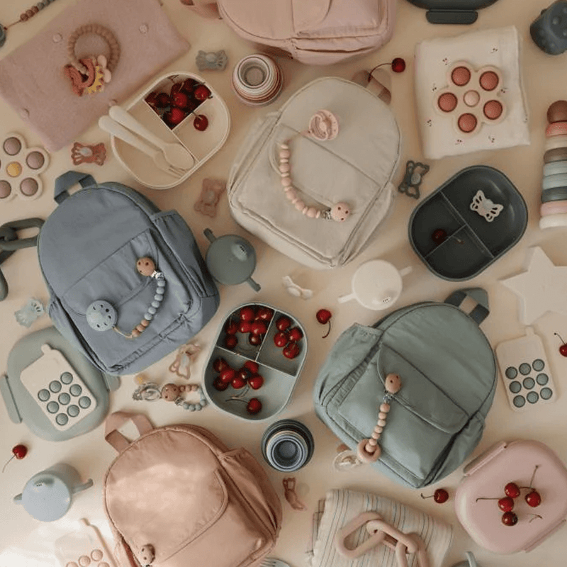 Mushie Mini Backpack - Fog
