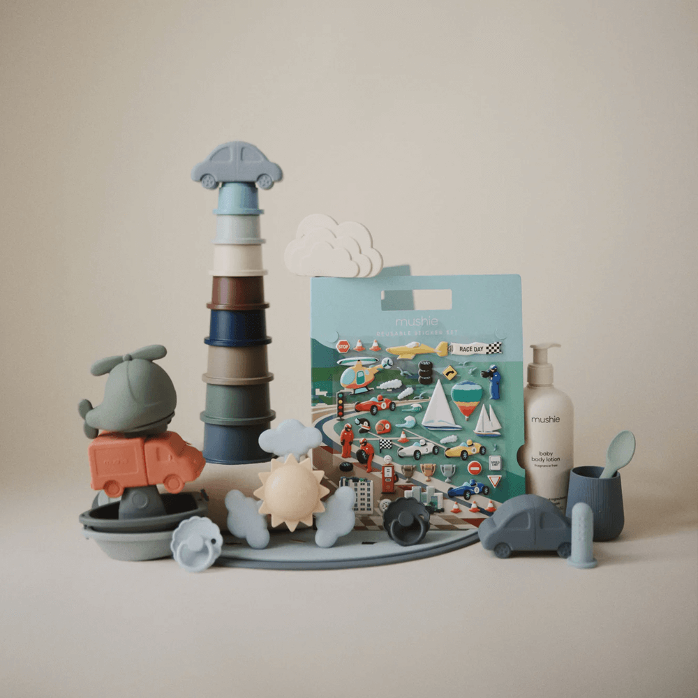 Mushie Reusable Stickers - Race Car