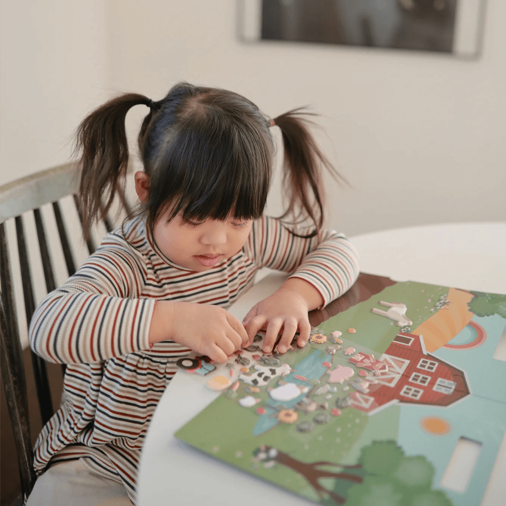 Mushie Reusable Stickers - Farm