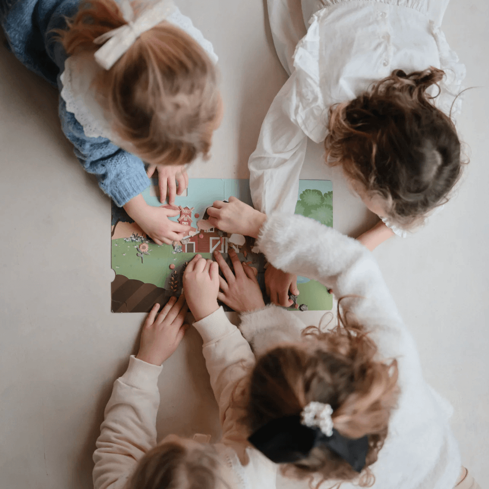 Mushie Reusable Stickers - Farm