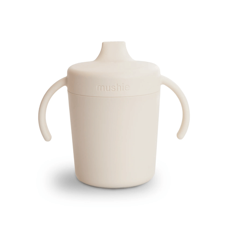 Mushie Training Sippy Cup with Handle - Ivory