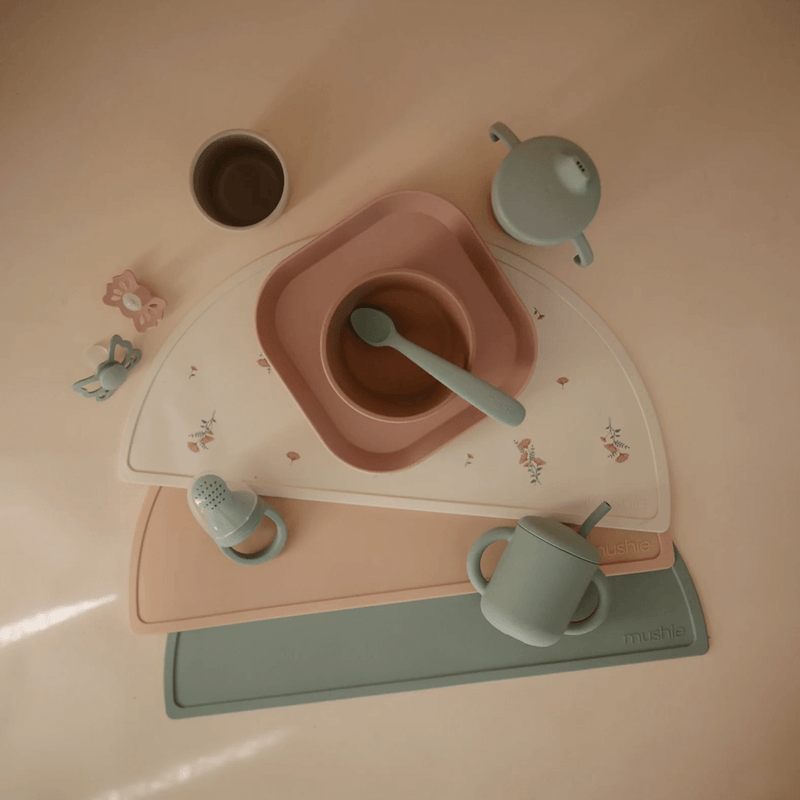 Mushie Silicone Place Mat - Cambridge Blue