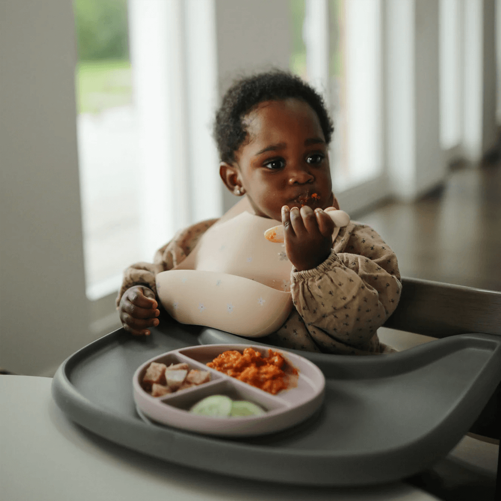 Mushie Toddler Starter Spoons - Natural/Shifting Sand