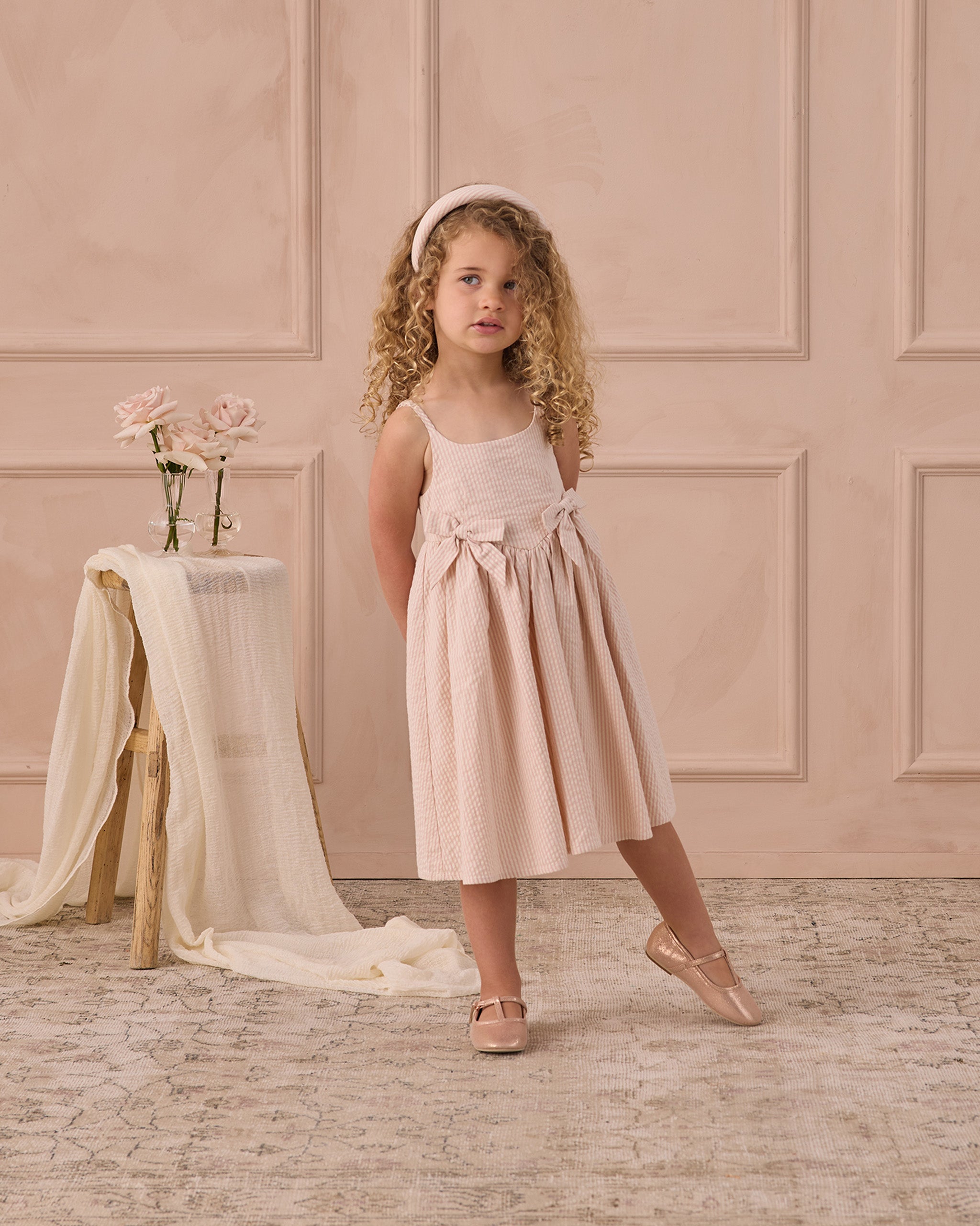 Beatrice Midi Dress - Petal