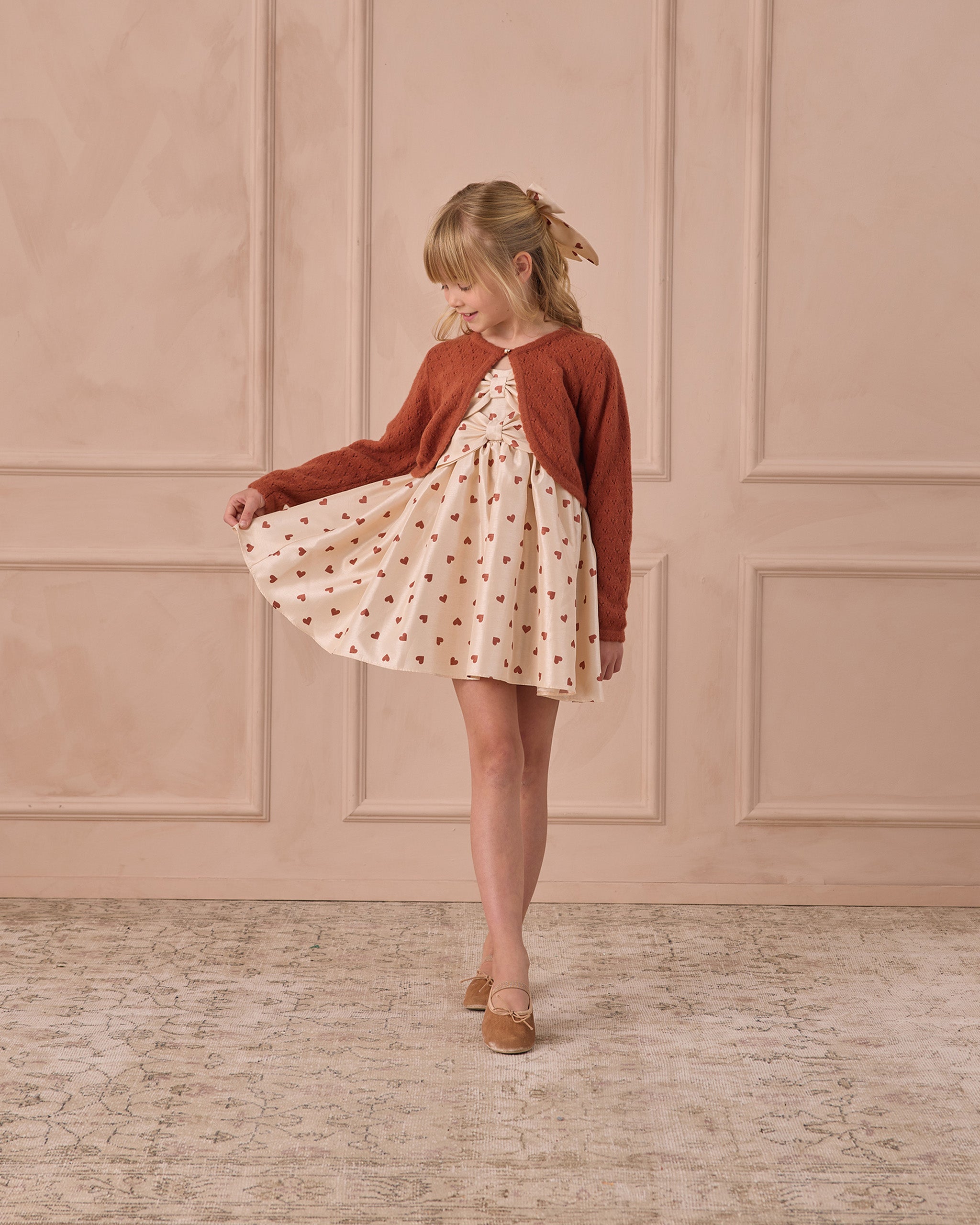 Cindy Dress - Red Hearts