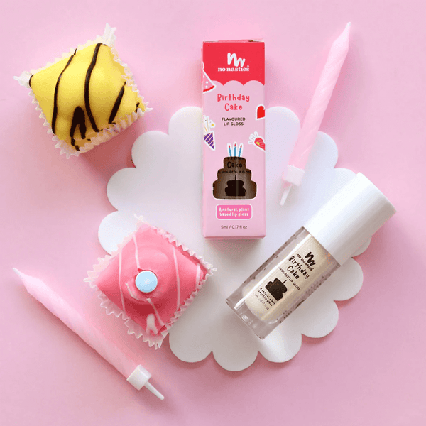 No Nasties Natural Lip Gloss Birthday Cake