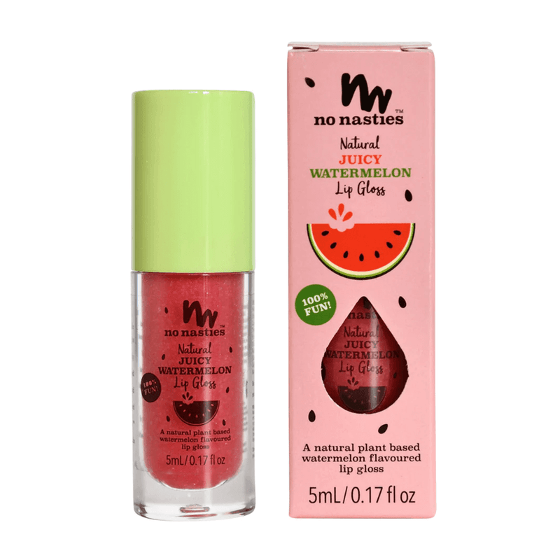 No Nasties Natural Lip Gloss Juicy Watermelon